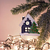 Ёлочная игрушка Домик (синий) - Фото 4