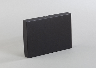 Подарочная коробка без ложемента (крышка-дно, 22 х 3 х 15,5 см), черный (Чёрный)