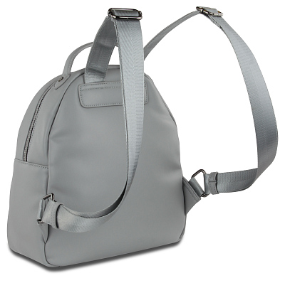 Рюкзак женский BUGATTI Cara, серый, полиуретан, 25,5х11х27,5 см, 7 л