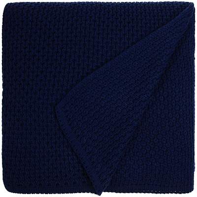 Плед Serenita, темно-синий (сапфир) (Тёмно-синий)