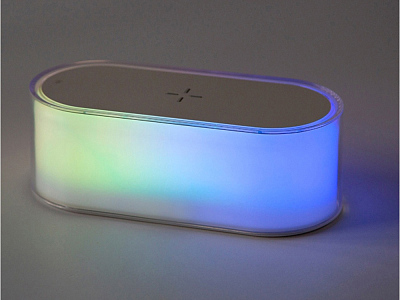 Ночник с беспроводной зарядкой и RGB подсветкой Miracle, 15 Вт