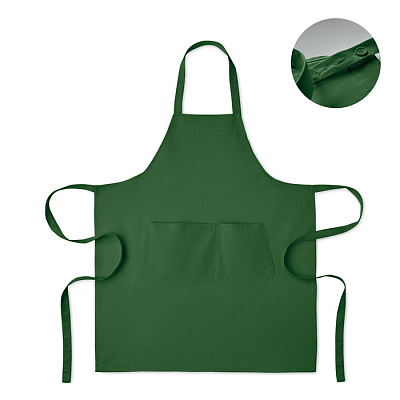Organic cotton apron 240 gr/m² (Темно-зеленый)