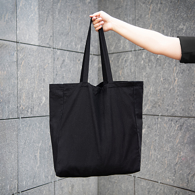 Большая сумка шоппер хлопковый MALL BIG 220, 42 x 45 x 14 см, длина ручек 64 х 2,5