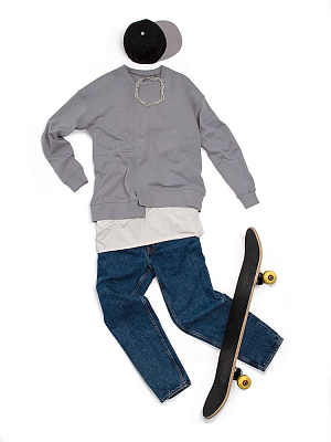 Свитшот Neofit, светло-серый