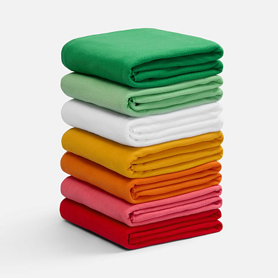 Флисовый плед Warm&Peace, зеленый