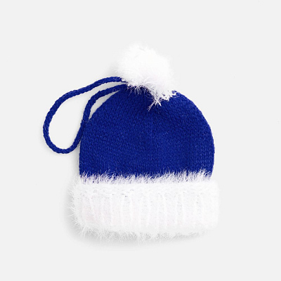 Подвеска на елку «Вьюжка», шапочка, синяя (Синий)