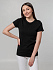 Футболка женская T-bolka Stretch Lady, черная - Фото 5