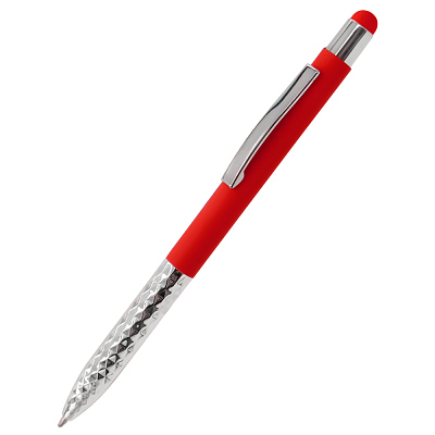 Ручка металлическая Party софт-тач, тёмно-красная (Темно- красный)