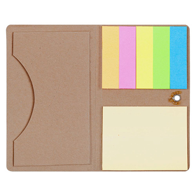 Футляр для визитки Eco Holder со стикерами крафт