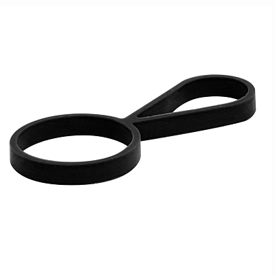 Кольцо-держатель силиконовое для термобутылки Olivia, черный (Чёрный)