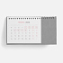 Календарь настольный Brand, серый - Фото 2