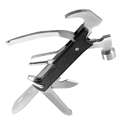 Мультиинструмент с молотком Forza Flex, черный