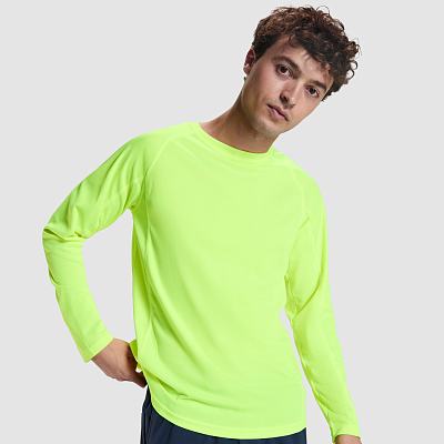 Спортивная футболка MONTECARLO L/S мужская, ФЛУОРЕСЦЕНТНЫЙ ЖЕЛТЫЙ S (Флуоресцентный желтый)