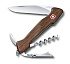 Нож перочинный VICTORINOX Wine Master, 130 мм, 6 функций, с фиксатором, рукоять из орехового дерева - Фото 3