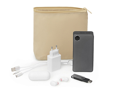 Органайзер для электроники и проводов Amalia (Бежевый)