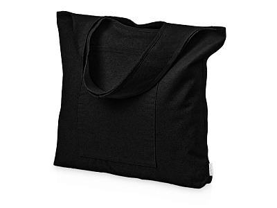 Сумка-шоппер Vest из хлопка 340 г/м2 (Чёрный)
