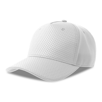 Бейсболка GEAR-S, 5 клиньев, застёжка на липучке (Белый)
