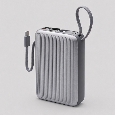 Внешний АКБ NRG Turbo Cable 20000 mAh, 22,5Вт (Графит)