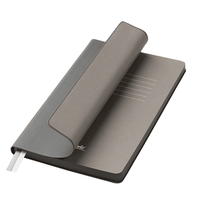 Ежедневник Мун Ривер (Moon River) недатированный, серый (Серый, бежевый)