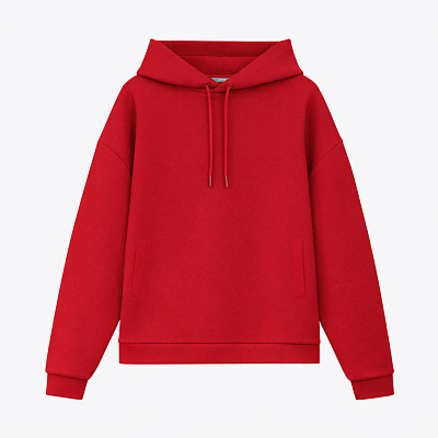 Худи релакс унисекс Баланс (Balance), с начесом , размер 3XL/4XL (Красный)