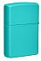 Зажигалка ZIPPO Classic с покрытием Flat Turquoise, латунь/сталь, бирюзовая, глянцевая, 38x13x57 мм - Фото 7