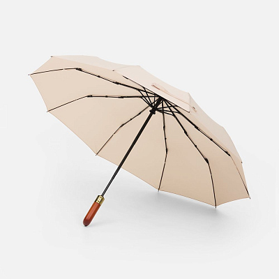 Зонт складной Cloudburst в подарочной упаковке  (Бежевый)