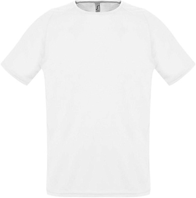 Футболка унисекс Sporty 140, белая (Белый)