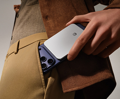 Беспроводной магнитный ПЗУ Xiaomi UltraThin Magnetic Power Bank 5000 15W, серебро