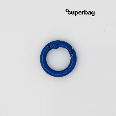 Карабин-кольцо Ring для обвеса, d=2см (синий) (Синий)