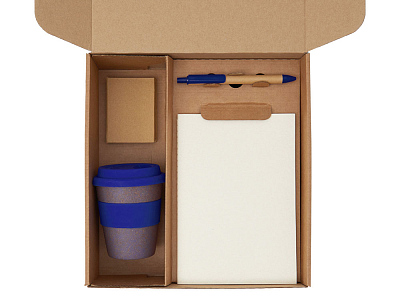 Набор Halm с блокнотом, ручкой и стаканом