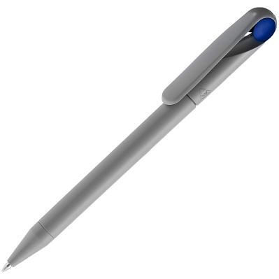 Ручка шариковая Prodir DS1 TMM Dot, серая с синим (Серый)