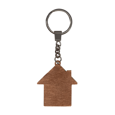 Брелок Дом (синий с золотом)