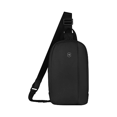 Рюкзак с одним плечевым ремнём VICTORINOX Travel Essentials , полиэстер, 18x8x30 см (Черный)