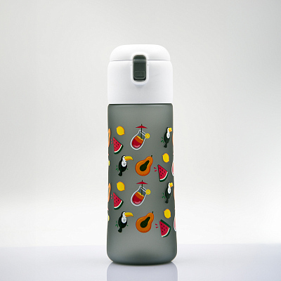 Бутылка для воды AqualityMate (серый)