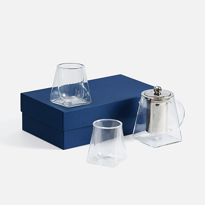 Чайный набор Quadroni в темно-синей коробке (Синий)