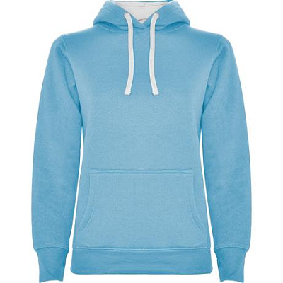 Толстовка URBAN WOMAN женская, НЕБЕСНО-ГОЛУБОЙ/БЕЛЫЙ L (Небесно-голубой/белый)