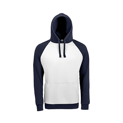 Толстовка унисекс SEATTLE 280 (Белый, темно-синий)