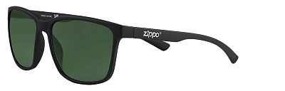 Очки солнцезащитные ZIPPO, унисекс, чёрные, оправа из поликарбоната с покрытием soft touch (Черный)