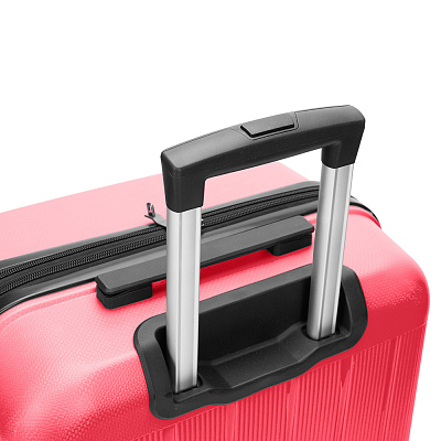 Чемодан TORBER В Отпуск, ярко-розовый, полипропилен, 65,5 х 43,5 х 26 см, 62 л