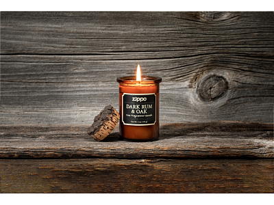 Ароматизированная свеча Dark Rum & Oak