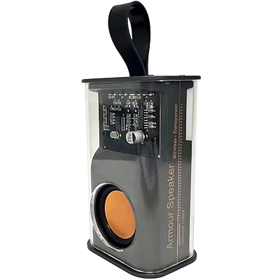 Прозрачная беспроводная колонка Jazzy, черный (Чёрный)