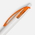 Ручка шариковая Bento, белая с оранжевым - Фото 3