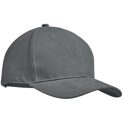 Бейсболка Tekapo, темно-серая (Серый)