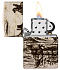 Зажигалка ZIPPO Western Design с покрытием 540 Matte, латунь/сталь, белая, 38x13x57 мм - Фото 3