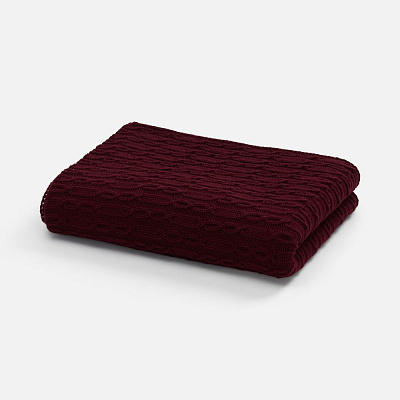 Плед Knitline, темно-красный (бордовый) (Бордовый)