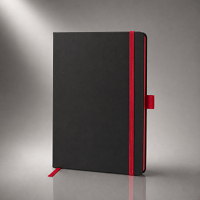 Блокнот A5 ColorNote Black (Черный/красный)