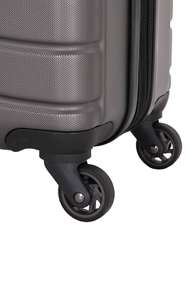 Чемодан SWISSGEAR ALVERSTONE, серый, AБC-пластик, 51,5 x 31 x 77 см, 96 л