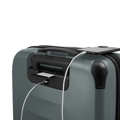 Чемодан VICTORINOX Spectra™ 3.0 Global Carry-On, темно-зеленый, поликарбонат Sorplas™, 40x20x55 см, 39 л