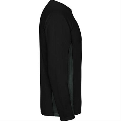 Спортивная футболка SHANGHAI L/S мужская, ЧЕРНЫЙ/ТЕМНЫЙ ГРАФИТ 2XL