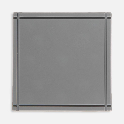 Лейбл из ПВХ Dzeta, L  (Серый)